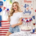 thumbnail image 5 of Patriotic Ball Hobby Set, Independence Day Decorations, 4Th of July Yard Decorations, Fourth of July Table Decor, 3-Pack 8 Inch Red White Blue Tri-Color Ball Sprays for Vase, 5 of 6