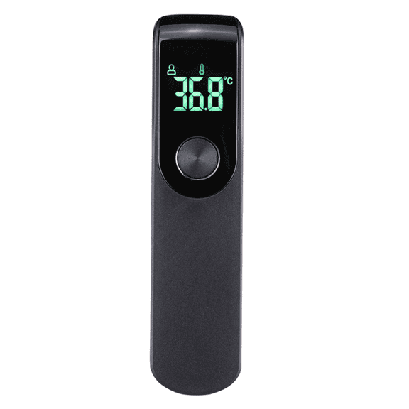 GJX 2026 New Temperature Gauge Non-Contact Safety Indoor Thermometer Fast Infrared Detection Thermapen Instant Read Thermometer for Kitchen Lab Home Black