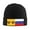 Black, variant on New Russian Flag Winter Beanie Hats for Men Women Warm Cozy Knitted Cuffed Skull Cap Navy Blue