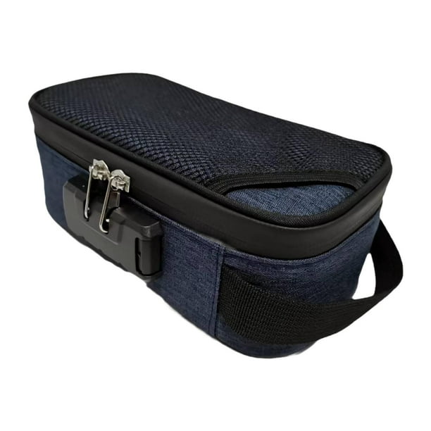 Bolsa de almacenamiento premium a prueba de olores para fiestas, festivales y actividades al aire libre. Para hombres y mujeres. Azul oscuro