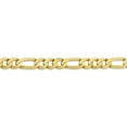 thumbnail image 3 of 10k 7.5mm Light Concave Figaro Chain in 10k Yellow Gold, 3 of 3