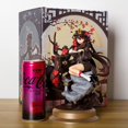 thumbnail image 1 of Genshin Impact Game Merchandise nogal grabado ámbar claro Kerry Gan Yu General Thunder Clock Away Figure Model Ornament Gifts, 1 of 4