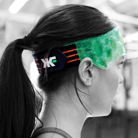 KOOL'N FX Hot & Cold Therapy, Reusable FOREHEAD Gel Pack with Adjustable Straps - Great for Headaches, Migraines, Sinus Pains, Hot Flashes, Sports Injuries, Post Surgery & More