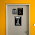 thumbnail image 6 of Signs ByLITA Portrait Round Danger If You Can Read this You're In Range Door or Wall Sign Easy Installation | Health And Safety | Building And Danger Sign (Navy Blue / White) - Medium, 6 of 9