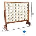 thumbnail image 2 of 4-In-A-Row--Giant Classic Wooden Game for Indoor and Outdoor Play by Hey! Play!, 2 of 8