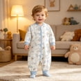 thumbnail image 5 of Newborn Baby Cotton Bodysuit Long-Sleeve Unisex Babies Clothing Infant Baby Summer Long Sleeves Skirt 4-5 Years, 5 of 6
