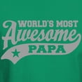 thumbnail image 3 of CafePress - World's Most Awesome Papa Dark T Shirt - Men's Classic Graphic Cotton T-Shirt, 3 of 4