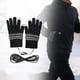 thumbnail image 5 of Guantes térmicos con calefacción por USB para clima frío, tejidos para juegos, oficina, trabajo y portátil. negro, 5 of 9