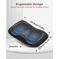thumbnail image 2 of Rowing Machine Seat Cushion for The Concept 2 Rowing Machine with Extra Sports Headband, Memory Foam Row Machine Pad-Compatible with Concept 2 Rower, Recumbent Stationary Bike, Watter Rower Black, 2 of 5
