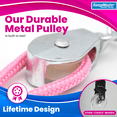 thumbnail image 3 of RangeMaster Econo Ranger Shoulder Pulley │ Physical Therapy Exercises │ Aids in Recovery and Rehabilitation │ Increases Mobility │ Wooden Handles for Comfort │ Metal Bracket Door Attachment (Pink), 3 of 6