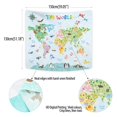 thumbnail image 4 of Póster para Tapicería BASHOM TP-001 Mapa del Mundo Animal para Niños 150 x 130 cm, 4 of 9