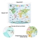 thumbnail image 4 of Póster para Tapicería BASHOM TP-001 Mapa del Mundo Animal para Niños 150 x 130 cm, 4 of 9