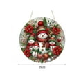 thumbnail image 3 of EUDIDV Xmas Decor Items Circular Handicrafts Christmas Commemorative Gifts Christmas Snowman Hanging Holiday Hanging Decor, 3 of 3