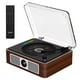 thumbnail image 1 of Reproductor de CD portátil THINKYA Retro con altavoz Bluetooth, color marrón, 1 of 9