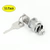Door Cabinet Mailbox Drawer Security Tubular Cam Lock Camlock 10pcs w 20 Keys
