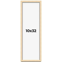 10x32 Frame Beige Real Wood Picture Frame Width 0.75 inches | Interior Frame Depth 0.5 inches |