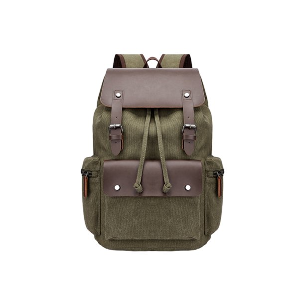 Minnieouse impermeable de lona para hombre con correas cómodas y grande para hombre de amplia aplicación Mochilas verde