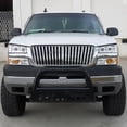 thumbnail image 2 of Spec-D Tuning Chrome Halo LED Projector Headlights + Chrome Bumper Lights Compatible with 2003-2006 Chevy Silverado, Left + Right Pair Headlamps Assembly, 2 of 7