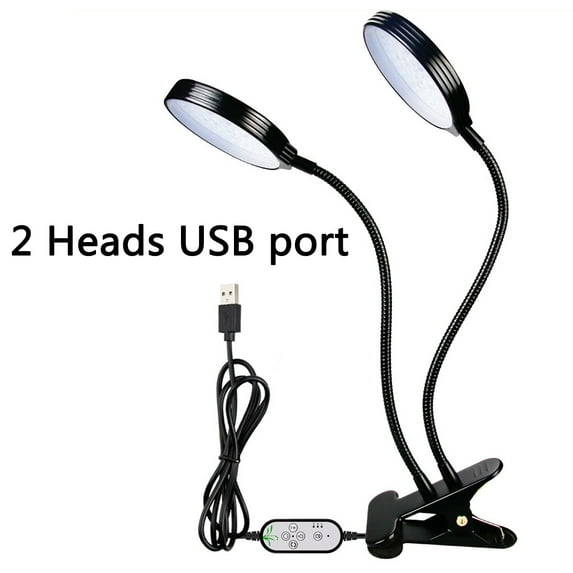 Grow Light, 15/30/45W 78pcs LED Triple Head Grow Lamp Plant Lights Full Spectrum, Auto ON & Off with 4/8/12H Cycle Timer Dimmable Levels Clip-On Desk Grow Lamp for Indoor Plants