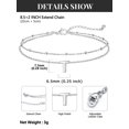 thumbnail image 7 of Silvora Initial Anklet for Women Silver Stainless Steel Layered Ankle Bracelet Dainty Adjustable Waterproof Foot Chain Summer Beach Jewelry Gifts for Sister Friends Niece-Letter T, 7 of 7