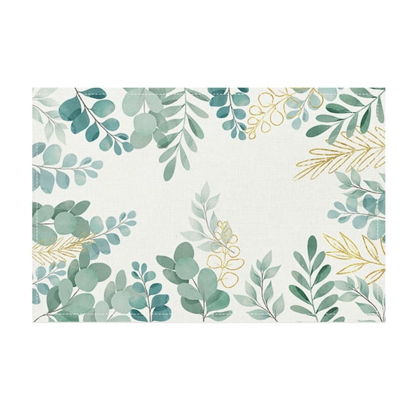 TIELUTT Napperons Napperons de Table Familiaux Napperons de Fête Nappes Ensemble de Table à Manger Rond 4 Pcs Ensemble de Table Ronde en Verre pour 4 Ensemble de Table de Salle à Manger Extérieur pour 8 Napperons Ronds Ronds Co