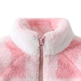 thumbnail image 4 of Agkizg Kids Girls Plushed Zip Up Jacket Long Sleeve Winter Coat with Pockets Solid Color Warm Sporty Casual Outerwear, 4 of 4