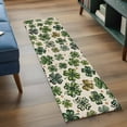 thumbnail image 4 of St Patrick's Day 2'x6' Runner Rug, Spring Green Shamrock Vintage Rustic Beige Washable Non-Slip Area Rugs for Hallway Kitchen Floor Bedroom Entryway, Laundry Carpet Decoration Indoor Mat, 4 of 9
