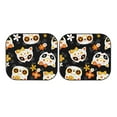 thumbnail image 7 of Balery Cat Skulls And Flowers Sun Shield 2 Pack For Car Front Windows Foldable Sun Visor Protector Blocks Max Uv Rays And Keeps Your Vehicle Cool For Most Sedans Suv Truck, 7 of 7