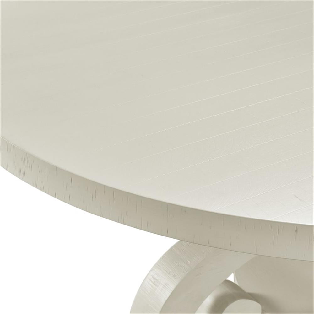 Picket House Furnishings Stanford Round Dining Table in White