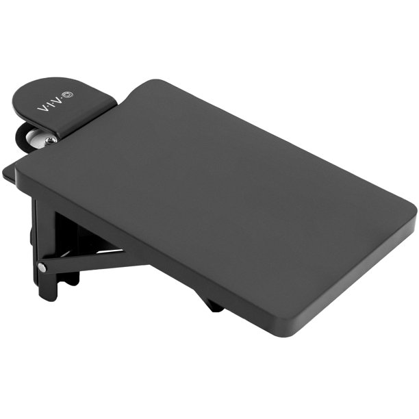 VIVO Black Clampon 6 x 9 inch Desk Extension Armrest Tray for Wrist