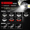thumbnail image 2 of Headlamp Headlamp Taillight 10 Modes Lightweight Rechargeable 500 Lumen 90 Adjustable Headlamp Gobeam Waterproof Headlamp For Camping Hiking Building, 2 of 5
