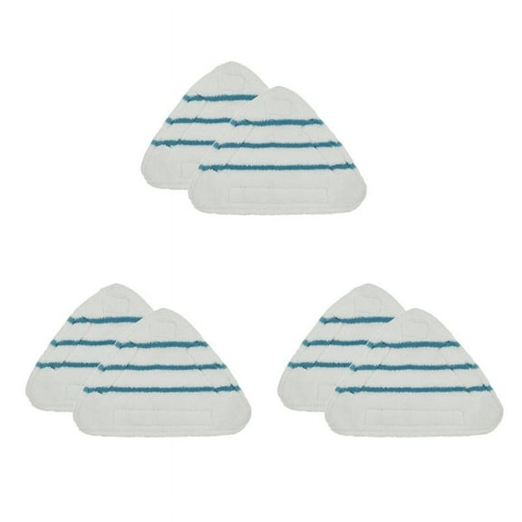 6Pcs Steam Mop Replacement Pads Triangle Washable Cloth Microfiber Steam Mop Pads Mop Head Pad Steam Mop Replacement