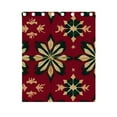 thumbnail image 4 of Christmas Flowers Red Curtains Grommet Black Out 63 Inch Length Curtain Drapes for Bedroom Living Room 2 panels set, 4 of 5