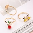 thumbnail image 3 of Peaoy Multicolor Cartoon Adjustable Rings, Fashion Jewelry, 0.59 in, 36 Count, 3 of 6