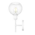 thumbnail image 4 of Golden Lighting Axel 1-Light Wall Sconce Matte White Clear Glass Globe, 4 of 13