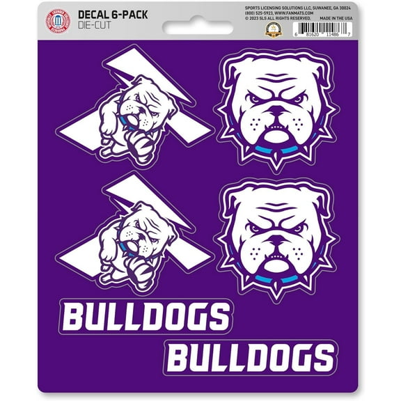 Truman State University Bulldogs 6-Piece Decal Sticker Set, 5x6 Inch Sheet, Gift for football fans for any hard surfaces around home, automotive, personal items