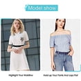 thumbnail image 3 of Invisible Women Stretch Belt No Show Elastic Web Strap Belt with Flat Buckle for Jeans Pants Dresses, 3 of 7