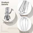 thumbnail image 3 of 4 Pcs Egg Beater Set, Stainless Steel Hand Crank Mixer with Whisk & Baking Tools, Dual Head Rotary Egg Beater for Cooking, 3 of 5