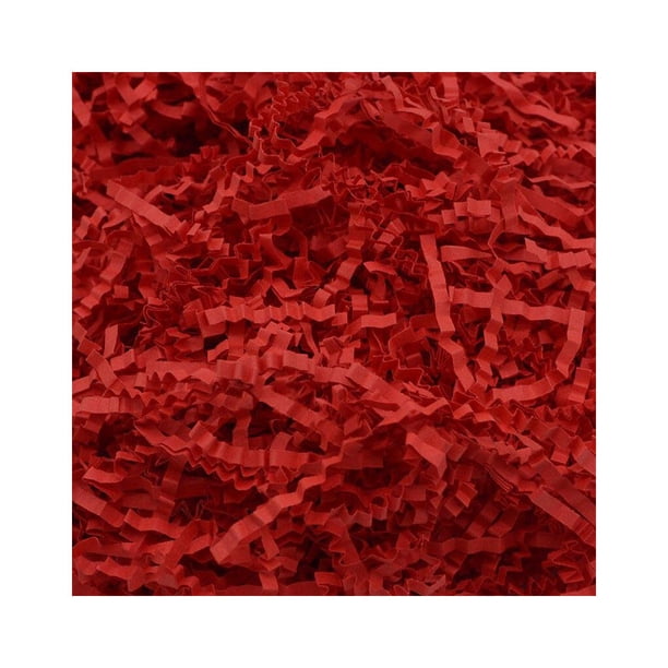 Bewildely Material de relleno para manualidades arrugadas de rafia, decoración de papel, confeti, caja de regalos, fiesta de boda, regalo del Festival del Kits de decoración para fiestas Rojo Bewildely HA075073-06