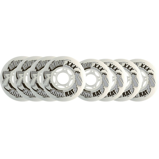 Labeda Roller Hockey Wheels Addiction White/Orange 76mm