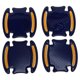 thumbnail image 1 of Cubierta Universal para Manijas de Puerta de Coche, Película de Protección Antarañazos, Pegatinas Reflectantes, Patrón de Fibra de Carbono, Azul Amarillo, 4 Pcs, 1 of 1
