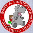 thumbnail image 2 of CafePress - FIN Hippo Christmas Girl - Cute Infant Baby Football Bodysuit, 2 of 3