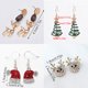 thumbnail image 5 of Nuevos pendientes de Navidad, joyería de muñeco de nieve de cristal, pendiente con pasador de árbol de Navidad para mujer, accesorios creativos para fiesta, regalos para niñas, 5 of 5