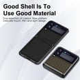thumbnail image 3 of SaniMore Case for Samsung Galaxy Z Flip 3 6.7" 2021, Carbon Fibre Back Slim Shcokproof Anti-scratch 360°All-around Protective Drop Resistant Case for Samsung  Galaxy Z Flip 3, Gold, 3 of 6