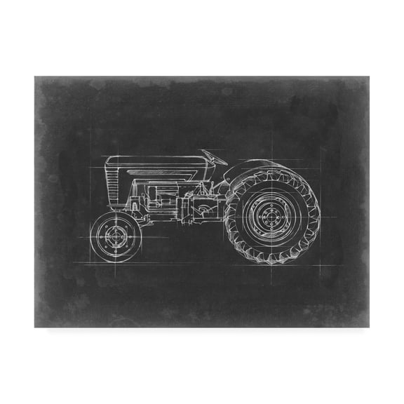 Trademark Fine Art 'Tractor Blueprint I' Canvas Art by Ethan Harper