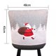 thumbnail image 2 of Juego de 4 fundas para sillas navideñas de Papá Noel, rojas y blancas, para respaldo de silla, para mesa festiva, decoración de estilo tradicional, 2 of 7
