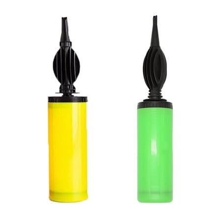 Lefiocky 2 Pack Handheld Balloon Pump Easy Inflation for Balloons, Yoga Balls, Pool Floats (Color Random)
