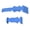Blue, variant on Yajisi RC Car Aluminum Skid Plate Front and Rear Replacement Parts for Traxxas 1/16 Revo Slash Blue, 11 Pieces
