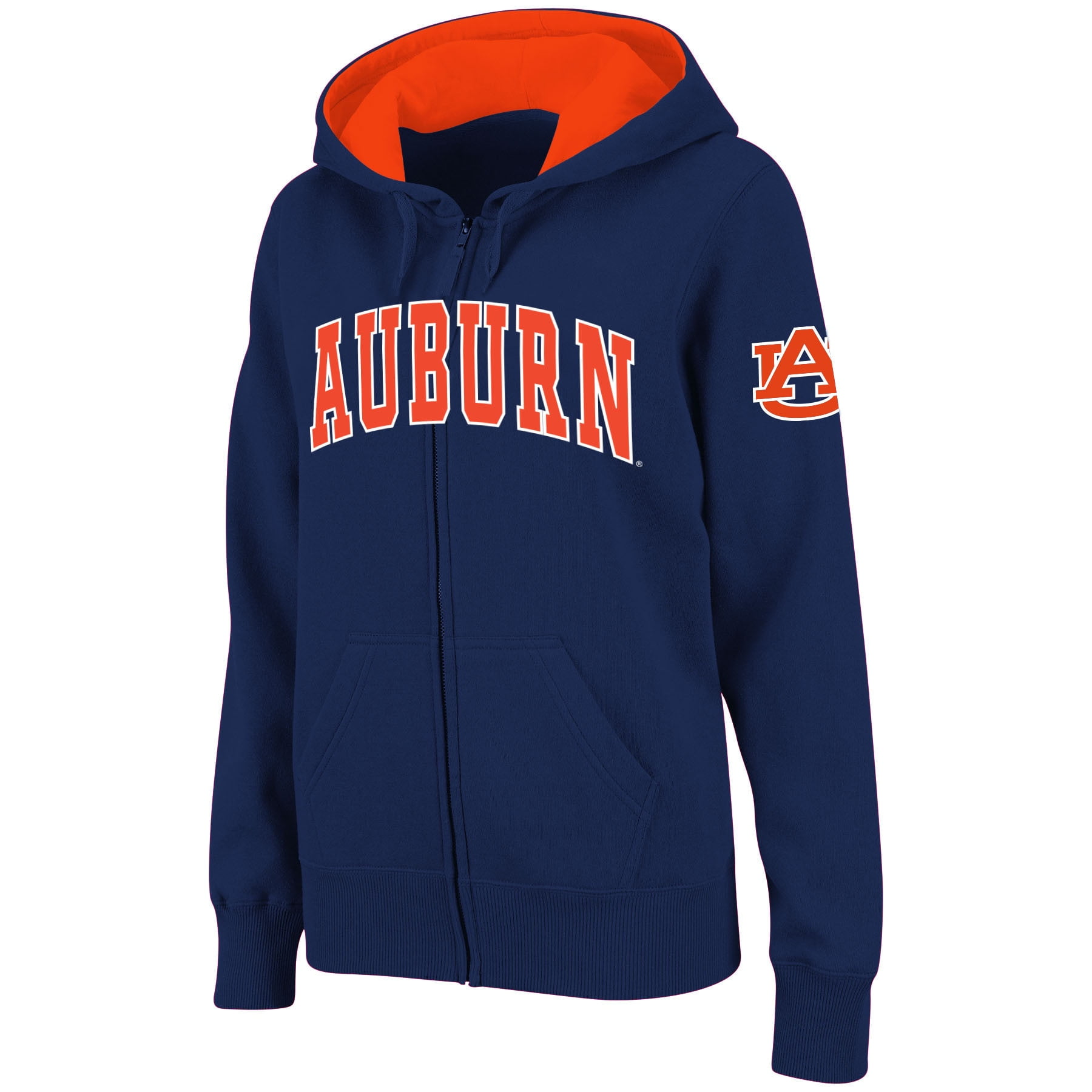 Auburn Tigers Stadium Athletic Women's Arched Name FullZip Hoodie
