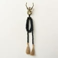 thumbnail image 4 of JUMRHFAN 59in Wooden Bead Decor with Tassels, Farmhouse Wall Hanging for Festivals, Black, 4 of 16